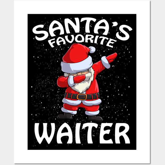 Santas Favorite Waiter Christmas Wall Art by intelus